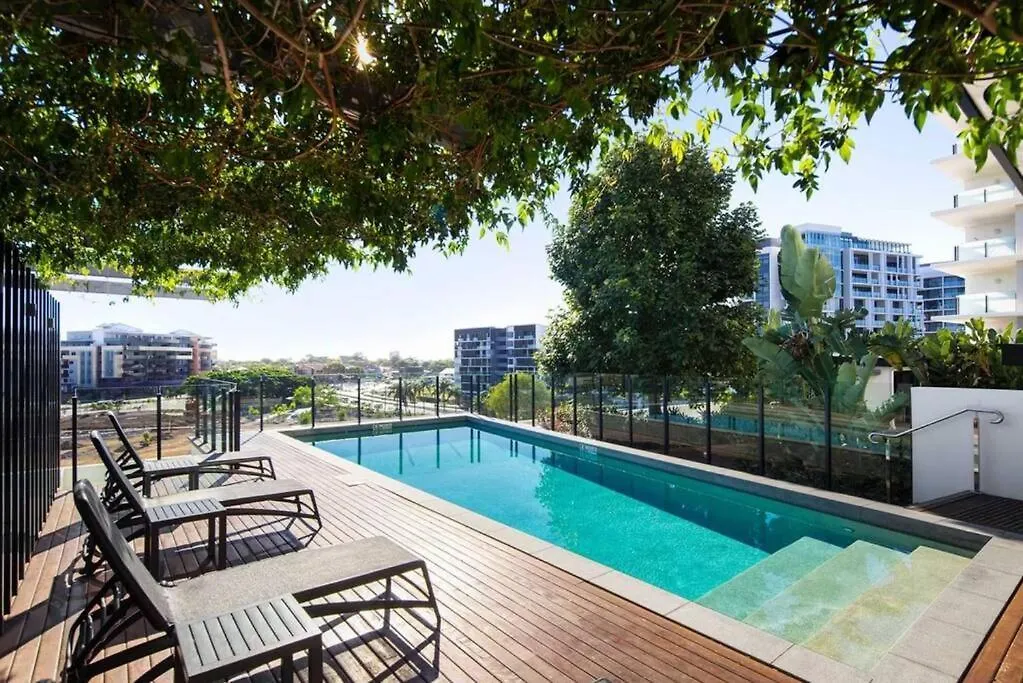 בריסביין Hamilton Riverside Luxury Apartment W Carpark