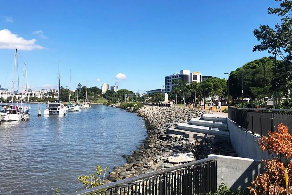 בריסביין Hamilton Riverside Luxury Apartment W Carpark